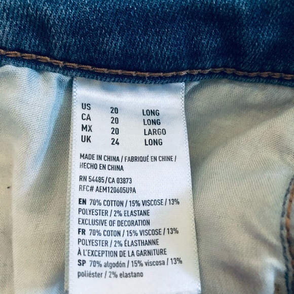 American eagle outfitters | woman’s jeans | size 20 | - Picture 6 of 7